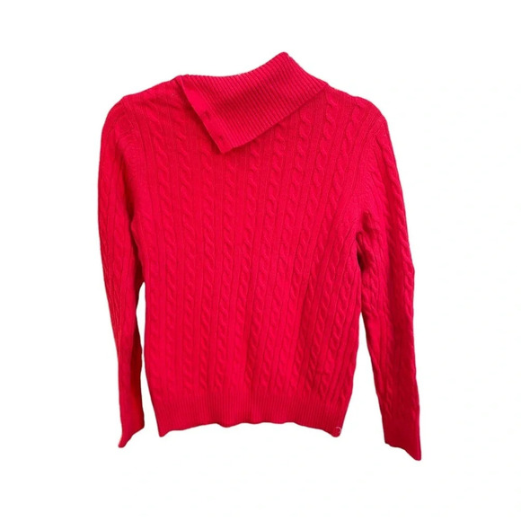 TOMMY HILFIGER CABLE KNIT COWL NECK SWEATER - Picture 2 of 4